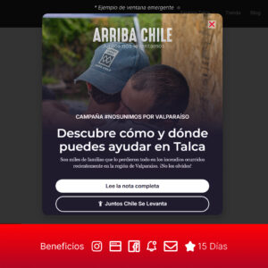 anuncio opción smart con difusión en redes y notificaciones